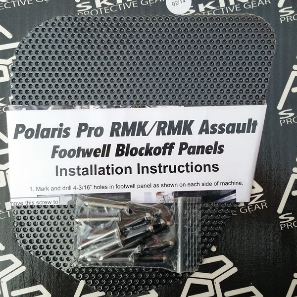 Polaris RMK Assault footwell panel
